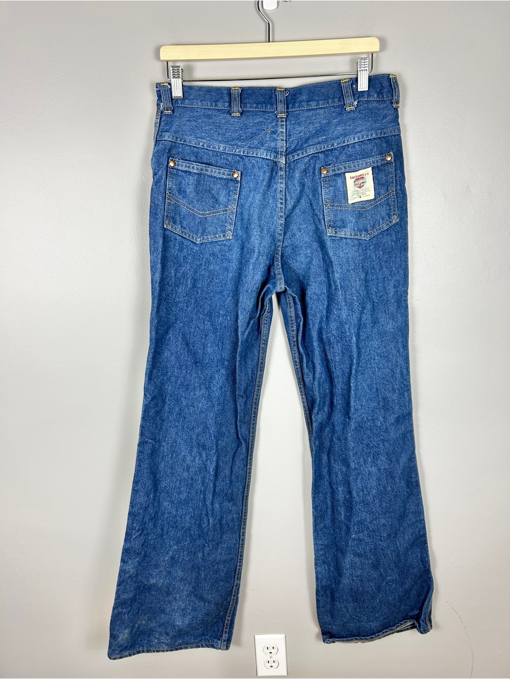 CARHARTT Vintage Jeans Made in Canada Size 8/10 High Rise Straight Leg Cotton